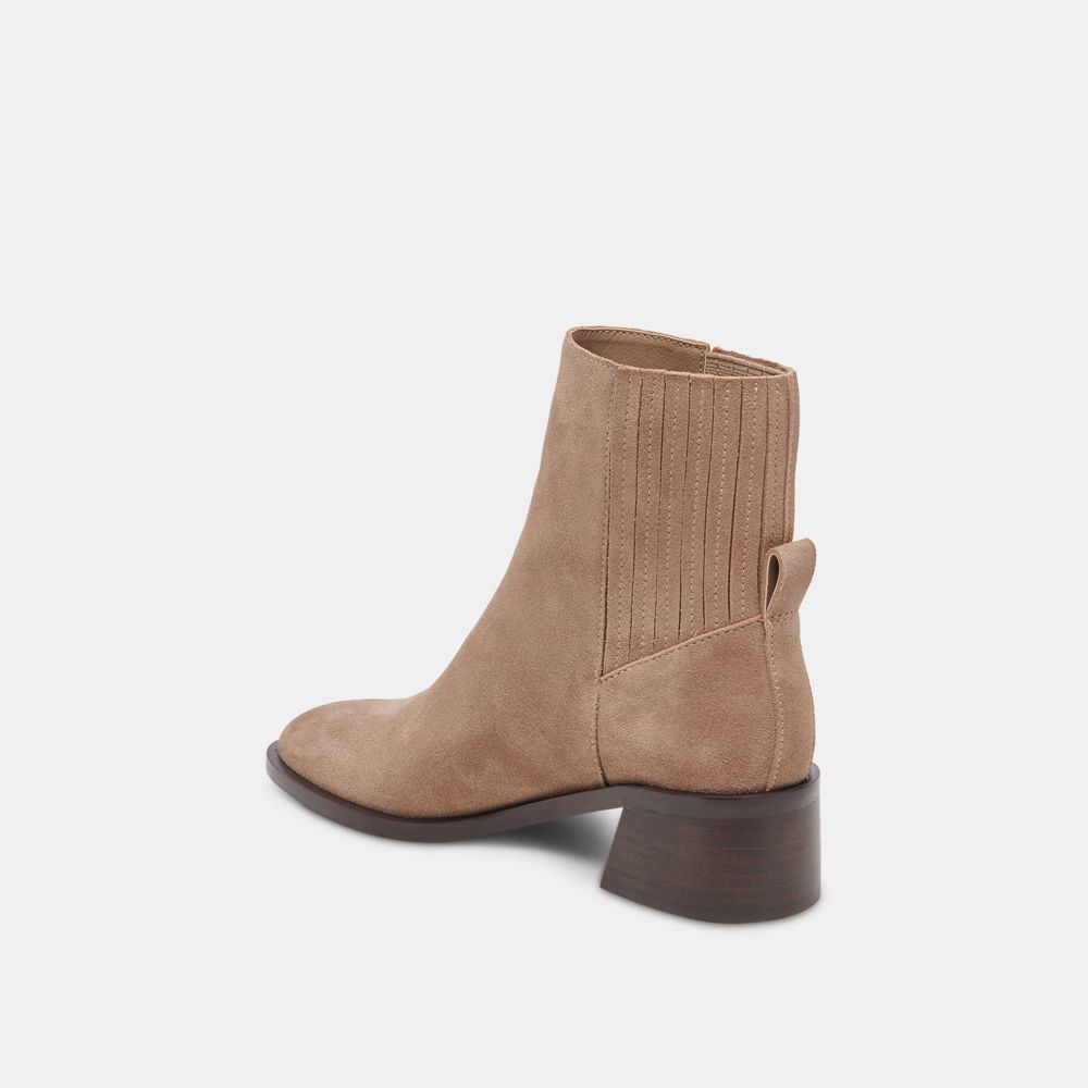 Dolce Vita Linny H2O Wide Suede Women Boots Beige | US-047815NOL