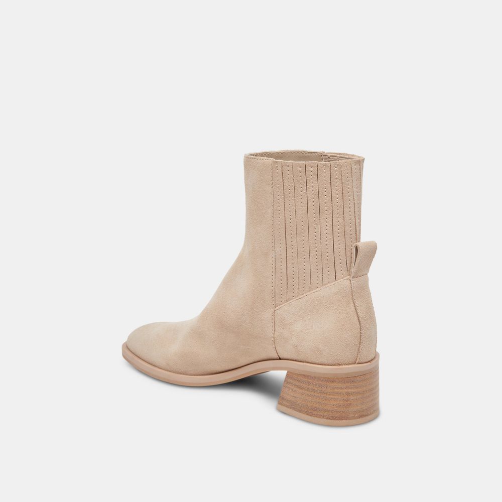 Dolce Vita Linny H2O Wide Suede Women Boots Beige | US-094827KEI