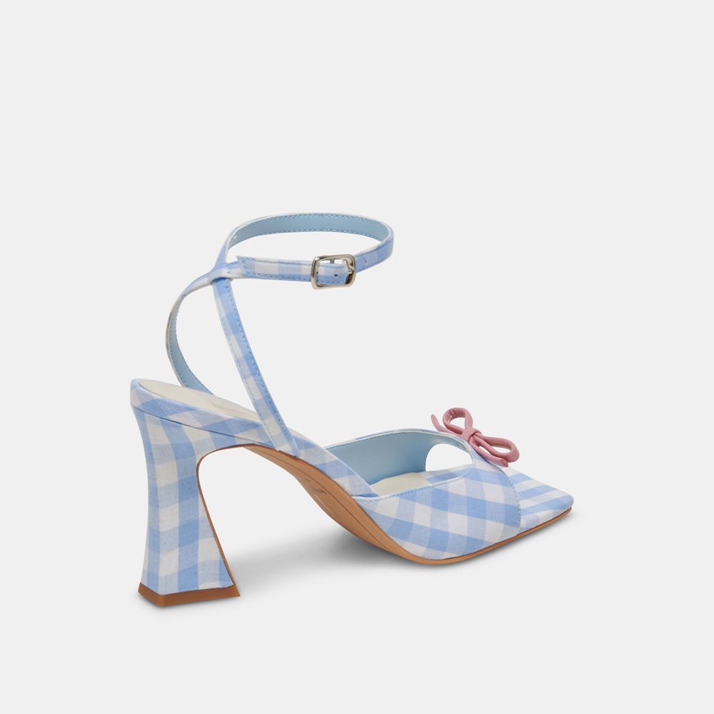 Dolce Vita Loise Women Heels White / Blue | US-472589NYK