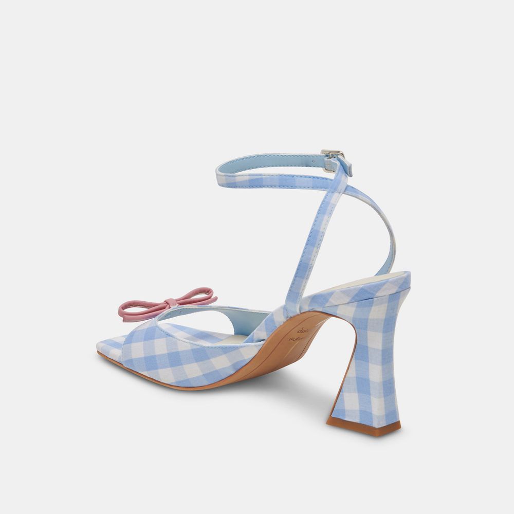 Dolce Vita Loise Women Heels White / Blue | US-472589NYK