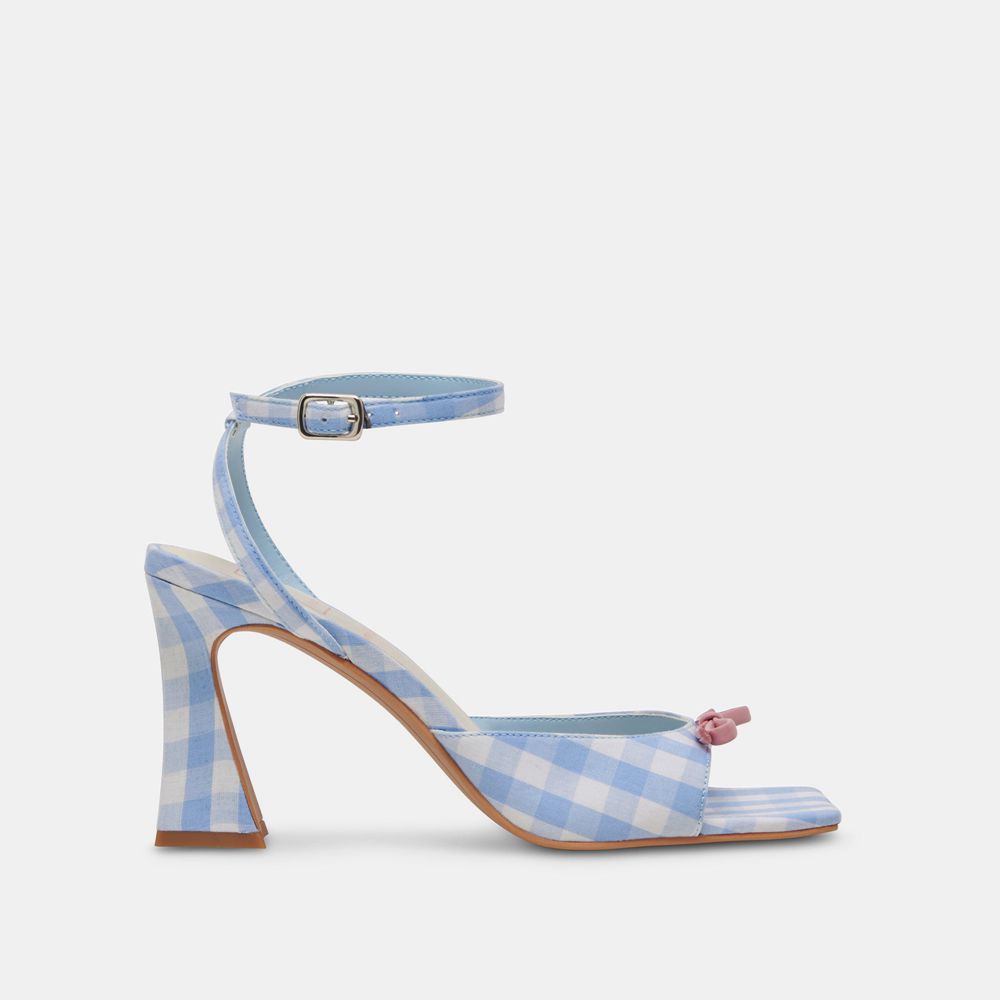 Dolce Vita Loise Women Heels White / Blue | US-472589NYK