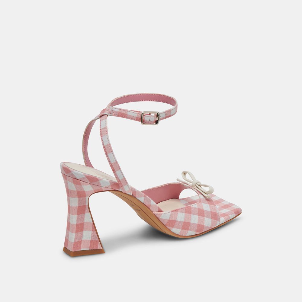 Dolce Vita Loise Women Heels White / Pink | US-109284AVY