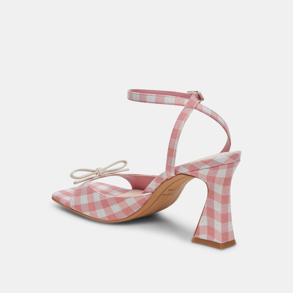 Dolce Vita Loise Women Heels White / Pink | US-109284AVY