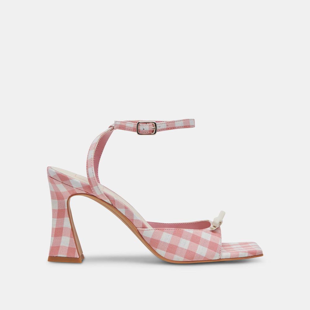 Dolce Vita Loise Women Heels White / Pink | US-109284AVY