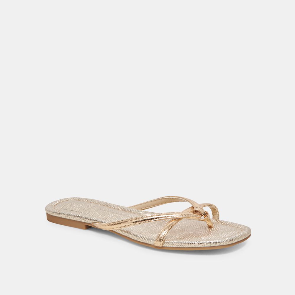 Dolce Vita Lucca Women Sandals Gold | US-104586JKA