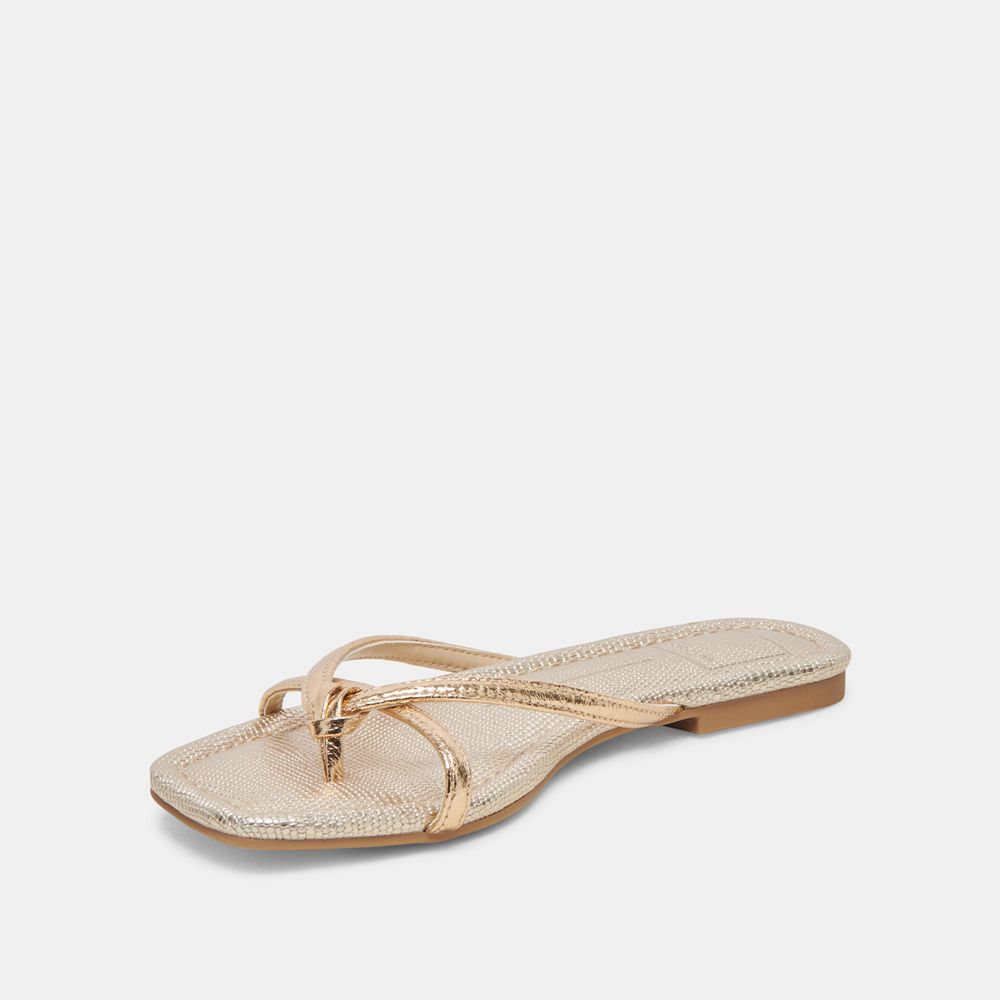 Dolce Vita Lucca Women Sandals Gold | US-104586JKA