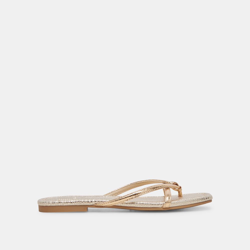 Dolce Vita Lucca Women Sandals Gold | US-104586JKA