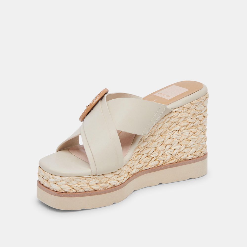 Dolce Vita Luiz Women Wedges Cream | US-018924IEZ