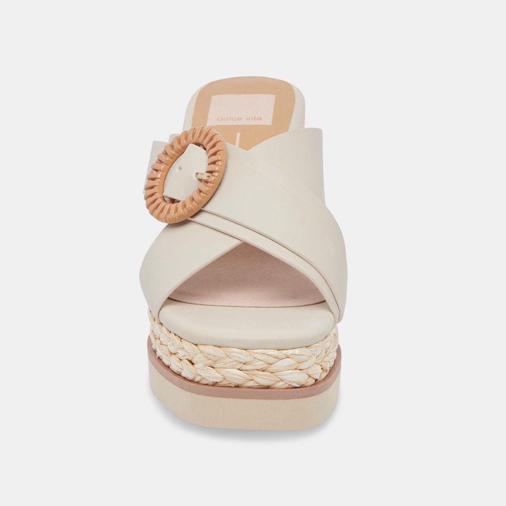 Dolce Vita Luiz Women Wedges Cream | US-018924IEZ