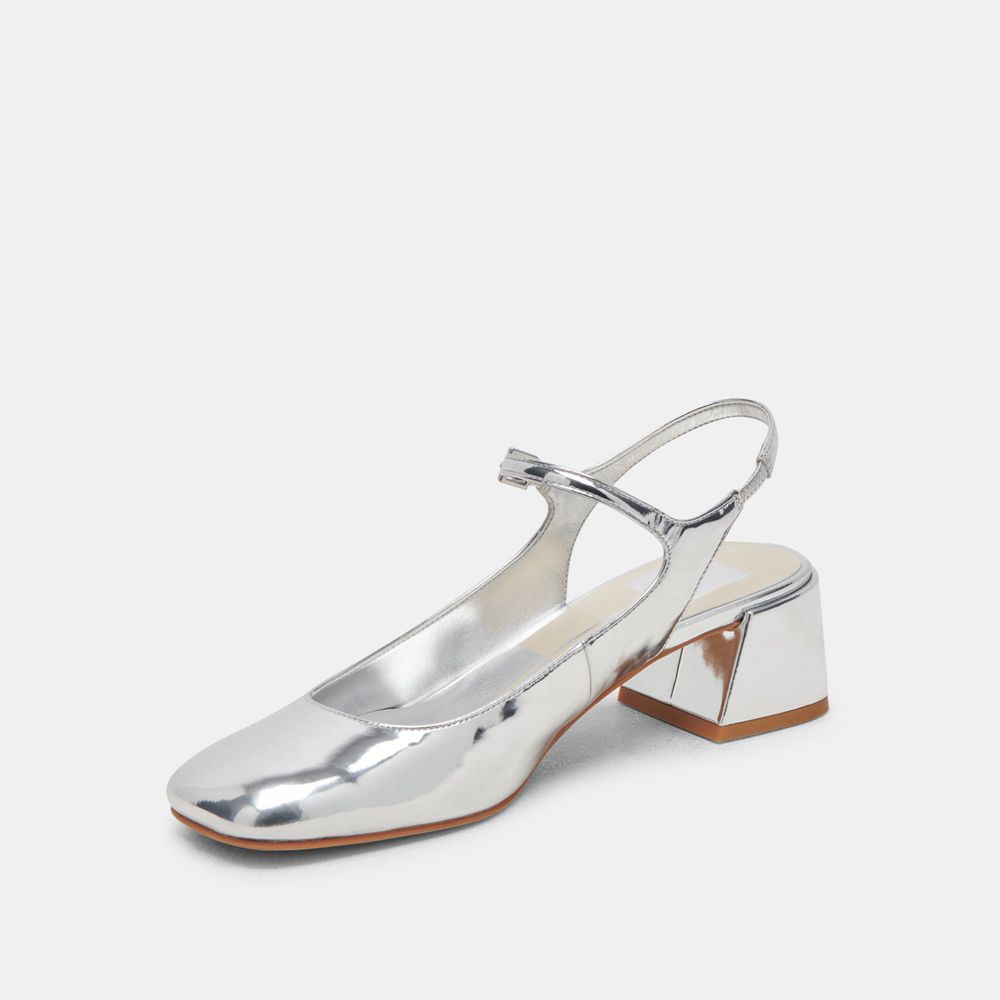 Dolce Vita Maggi Women Heels Silver | US-429017GNQ