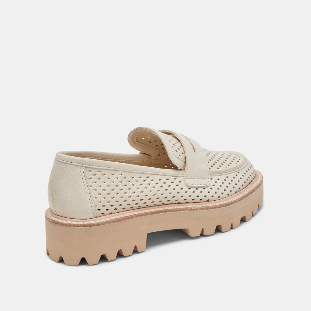 Dolce Vita Malila Nubuck Women Loafers Cream | US-846597CML