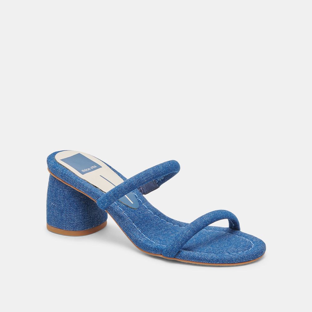 Dolce Vita Mandie Denim Women Heels Blue | US-951638PMR