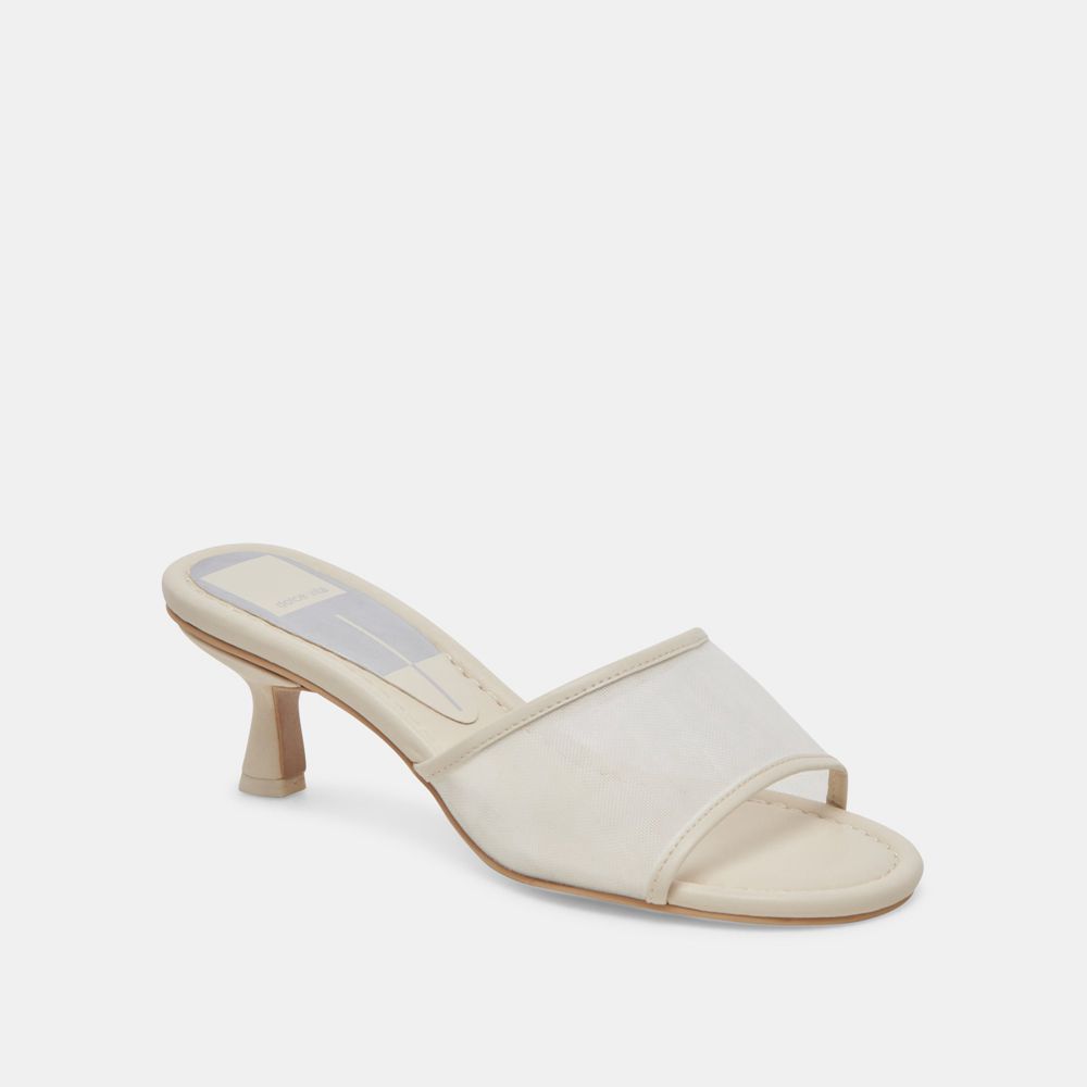 Dolce Vita Meeza Mesh Women Heels Cream | US-085163SKN