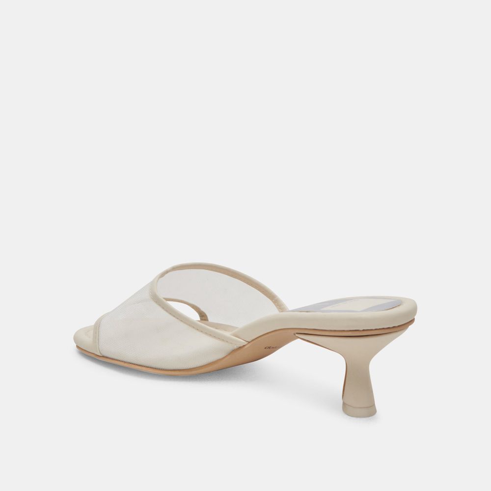 Dolce Vita Meeza Women Heels Sandals Cream | US-021486CZD