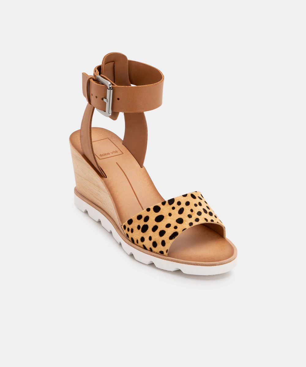 Dolce Vita Melika Women Wedges Leopard | US-312546LGE