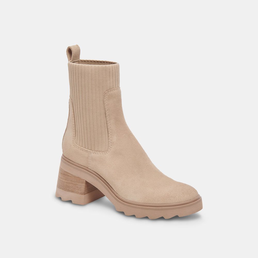 Dolce Vita Mosimo Suede Women Boots Beige | US-791032AKC