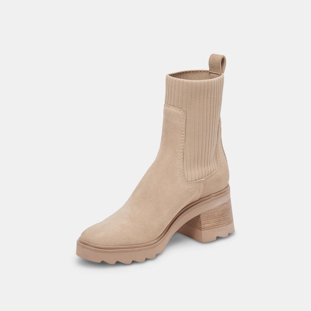 Dolce Vita Mosimo Suede Women Boots Beige | US-791032AKC