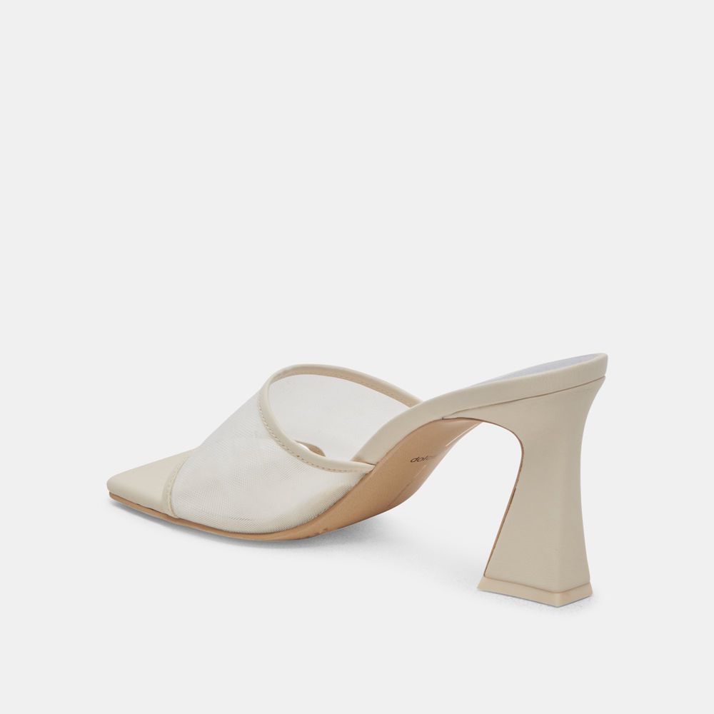 Dolce Vita Narda Mesh Women Heels Cream | US-798615UCF