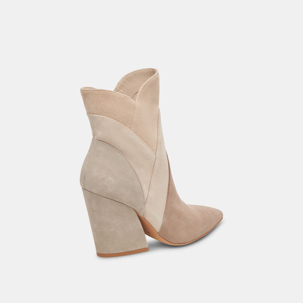 Dolce Vita Neena Suede Women Booties Beige / Grey | US-374815XCY