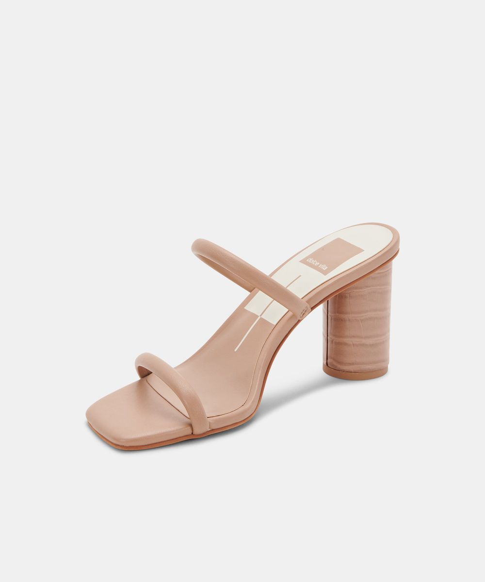 Dolce Vita Noles Women Heels Sandals Beige | US-130428IQD