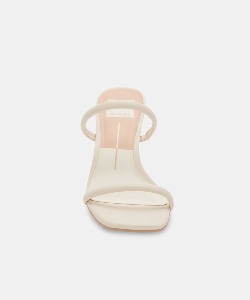 Dolce Vita Noles Women Heels Sandals Cream | US-423986HBU