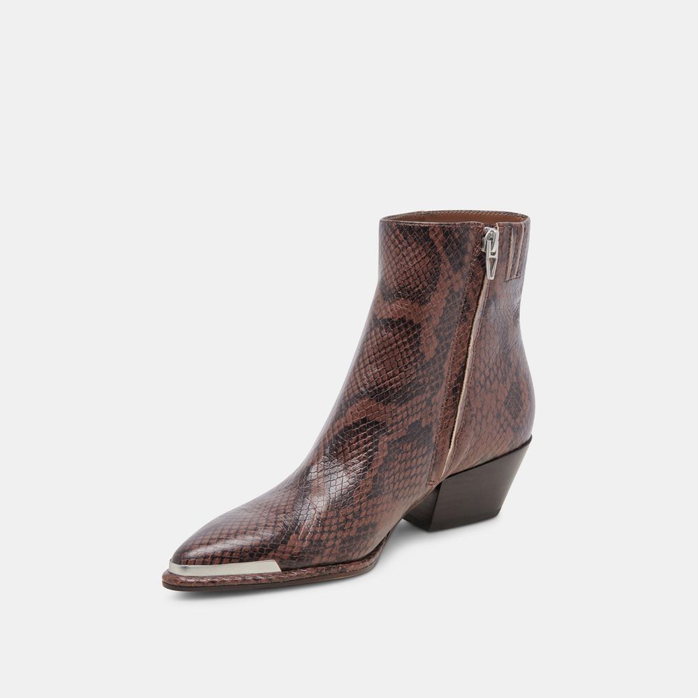 Dolce Vita Nonah Women Western Boots Dark Brown | US-905387QVF