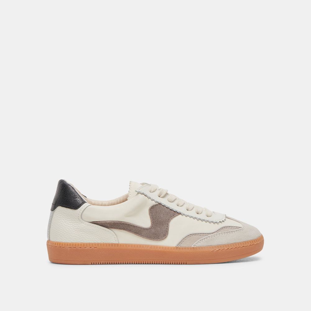 Dolce Vita Notice Leather Women Sneakers White / Grey | US-954160OET