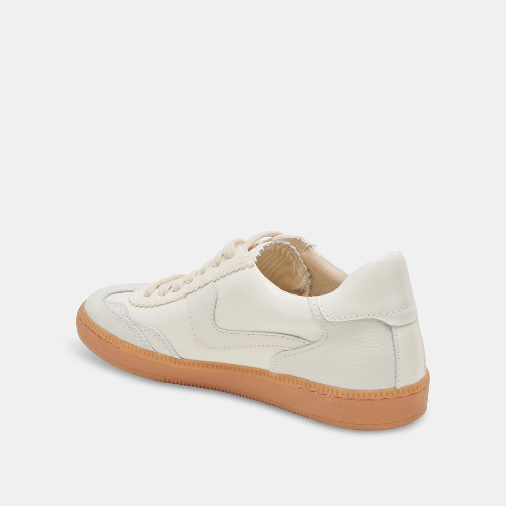 Dolce Vita Notice Leather Women Sneakers White | US-710493JBP