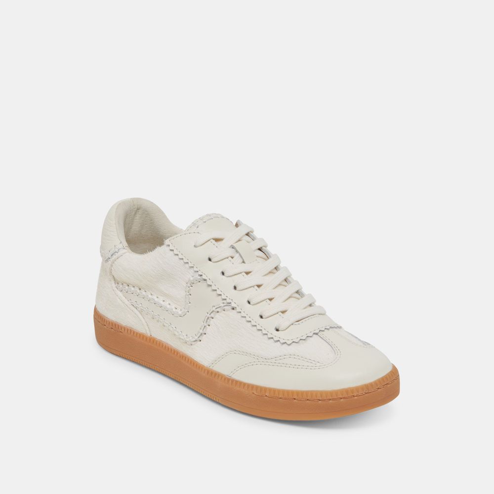 Dolce Vita Notice Stitch Women Sneakers Cream | US-761049AWE