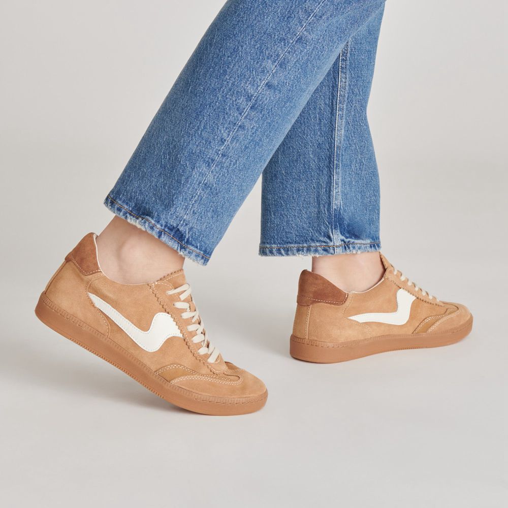 Dolce Vita Notice Suede Women Sneakers Brown | US-640532YHP