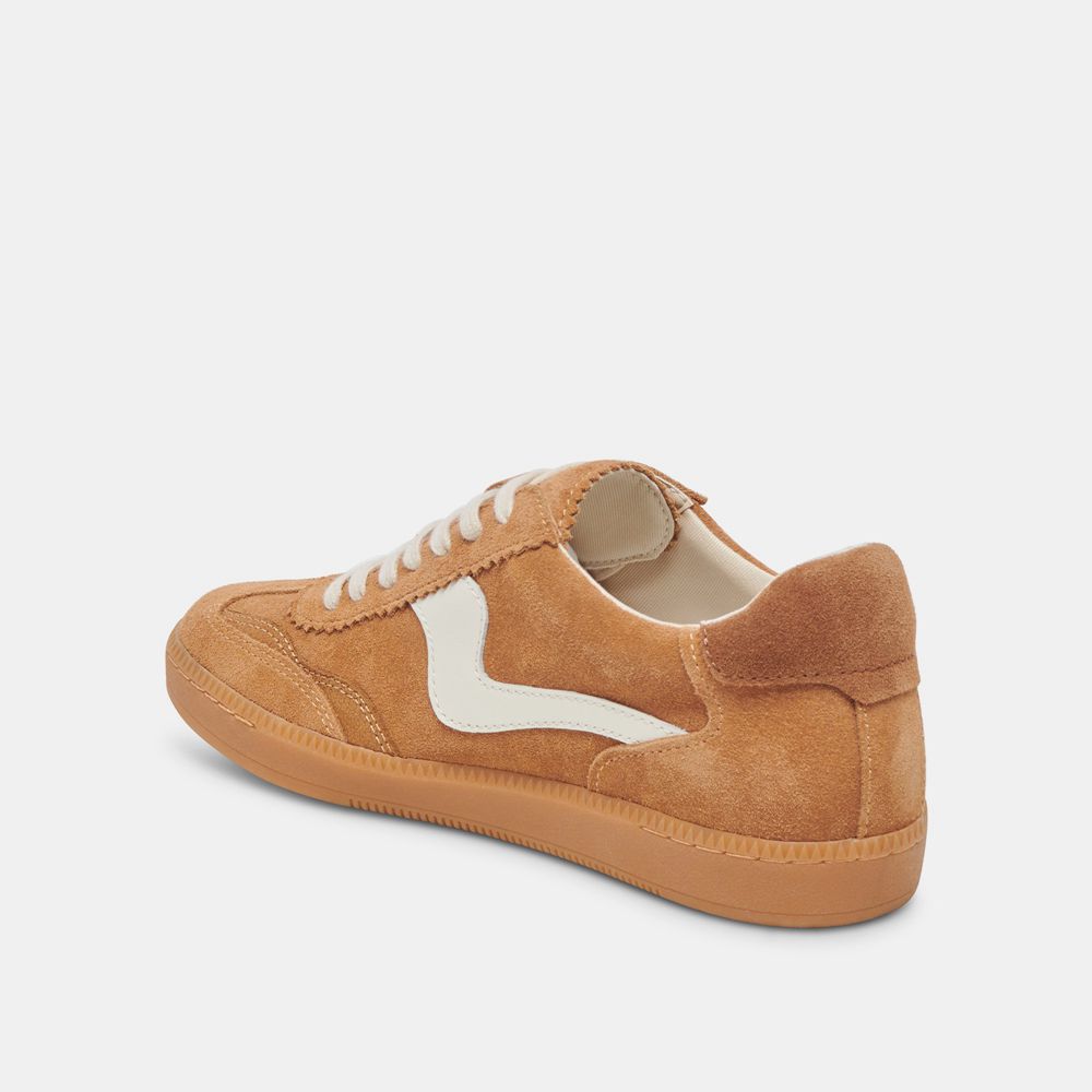 Dolce Vita Notice Suede Women Sneakers Brown | US-640532YHP