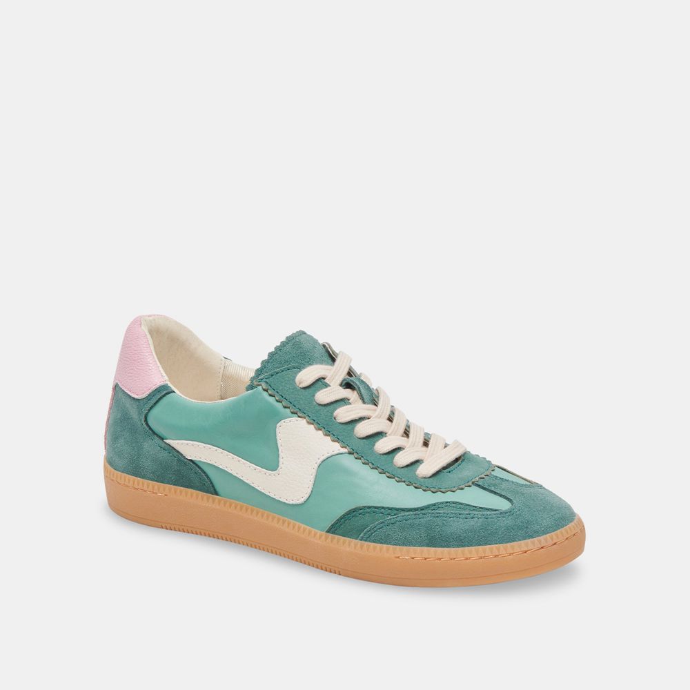 Dolce Vita Notice Suede Women Sneakers Green | US-416802ITO