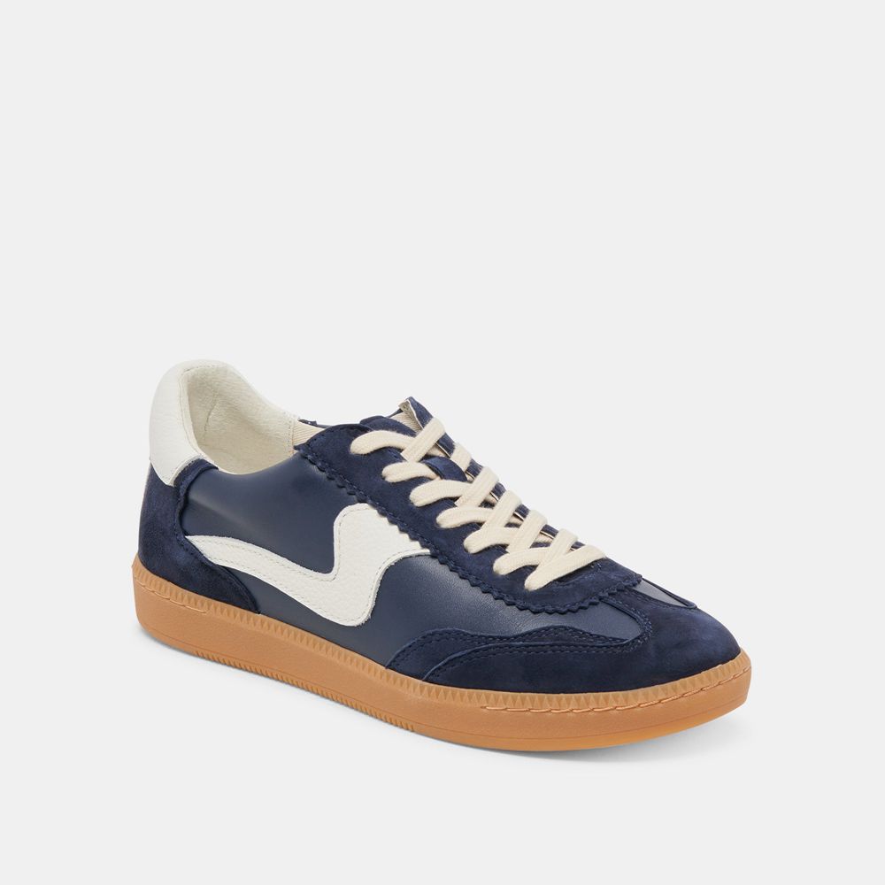 Dolce Vita Notice Suede Women Sneakers Navy | US-401978OUK