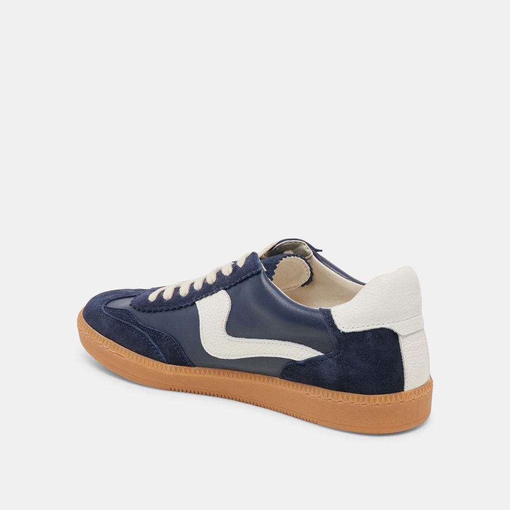 Dolce Vita Notice Suede Women Sneakers Navy | US-401978OUK