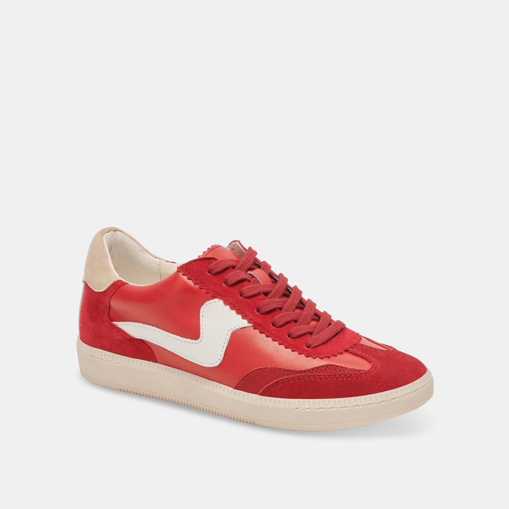 Dolce Vita Notice Suede Women Sneakers Red | US-195643RTE