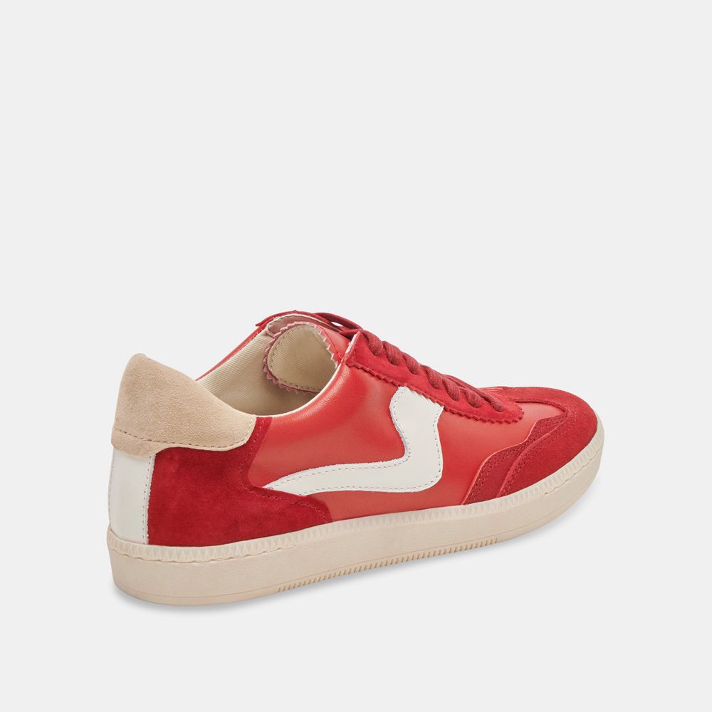 Dolce Vita Notice Suede Women Sneakers Red | US-195643RTE