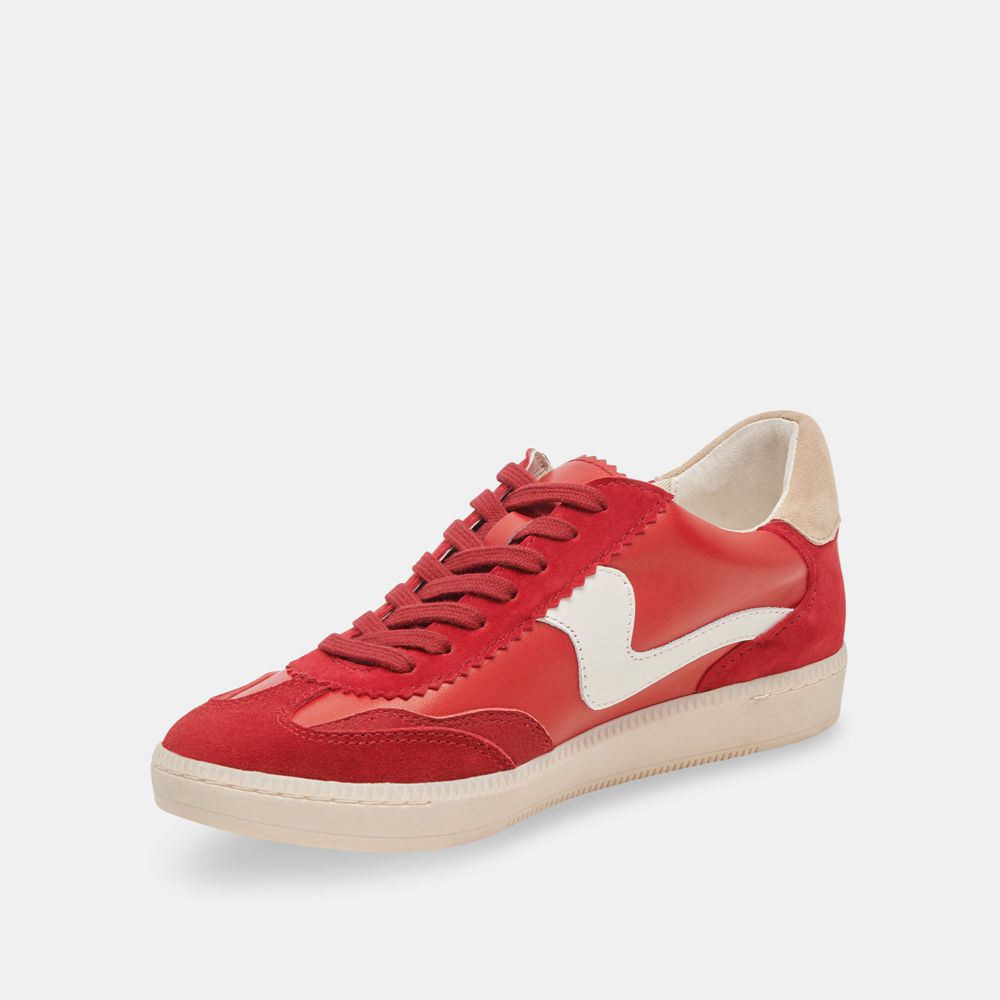 Dolce Vita Notice Suede Women Sneakers Red | US-195643RTE