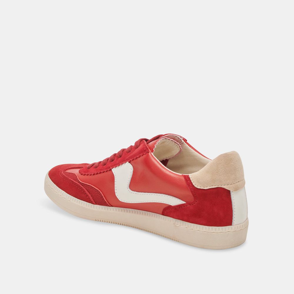 Dolce Vita Notice Suede Women Sneakers Red | US-195643RTE