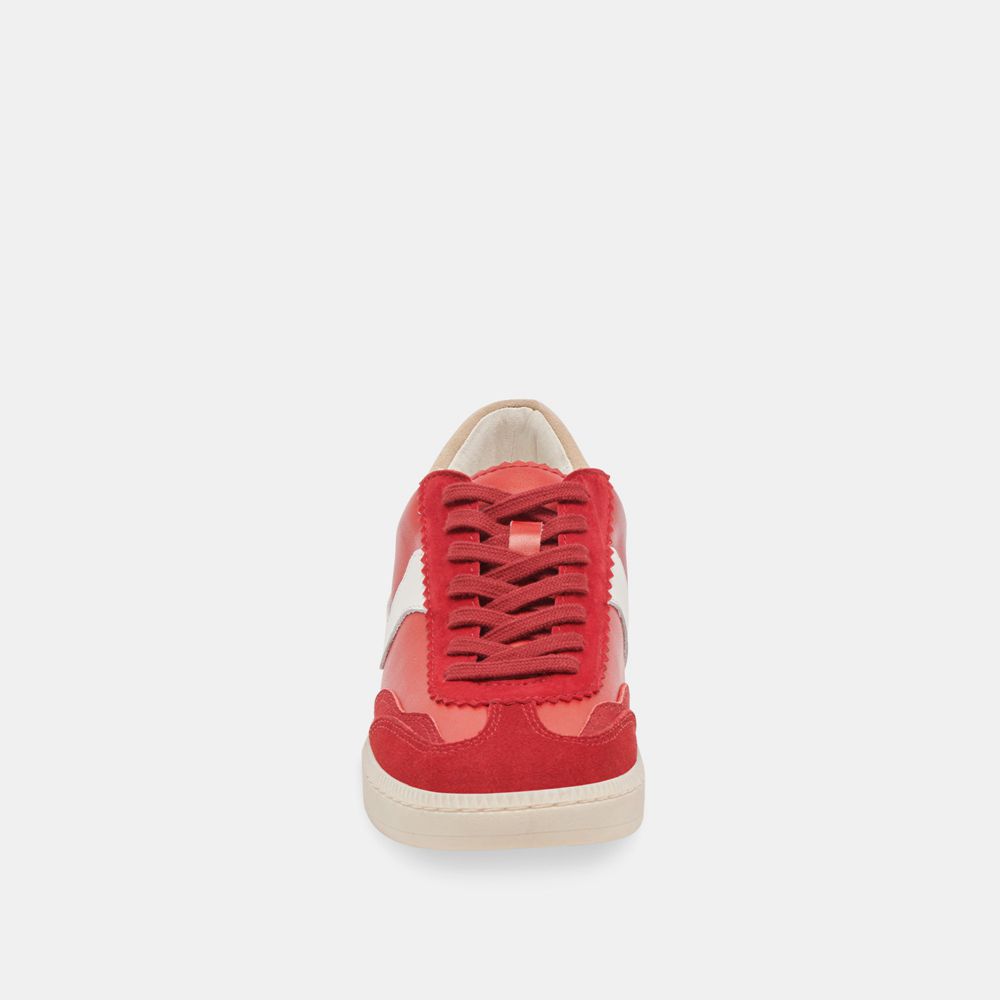 Dolce Vita Notice Suede Women Sneakers Red | US-195643RTE