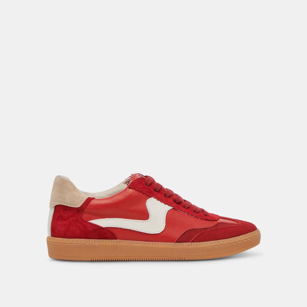 Dolce Vita Notice Suede Women Sneakers Red | US-463178SBF