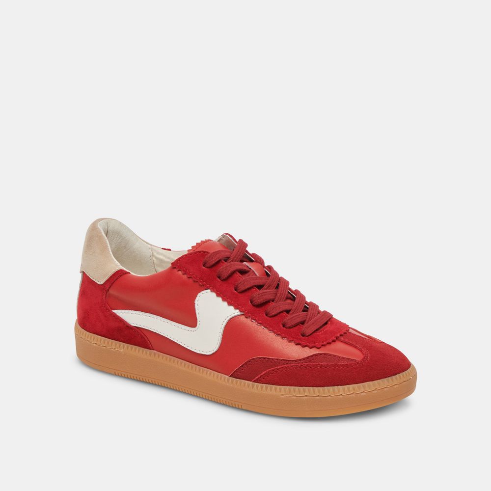 Dolce Vita Notice Suede Women Sneakers Red | US-463178SBF