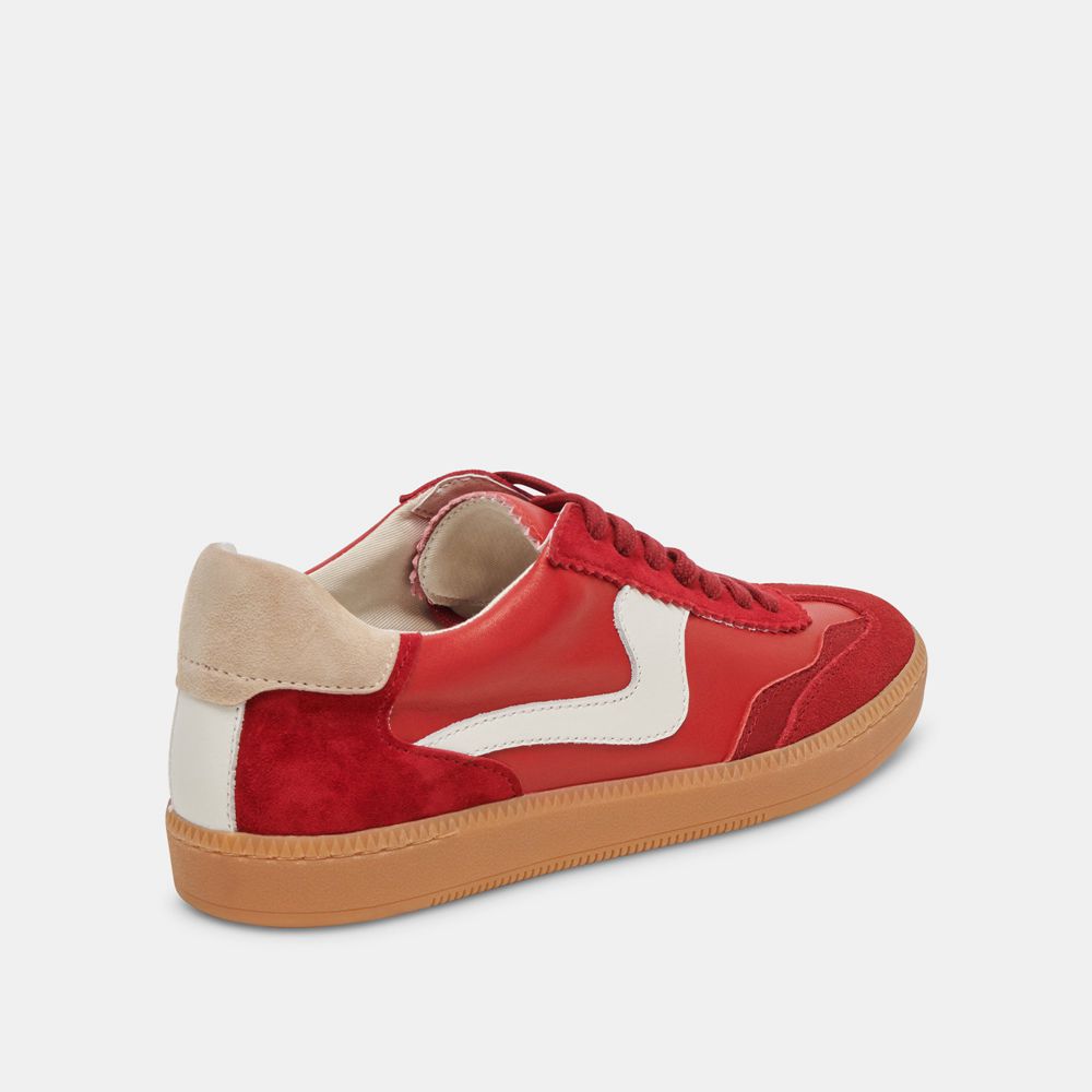 Dolce Vita Notice Suede Women Sneakers Red | US-463178SBF