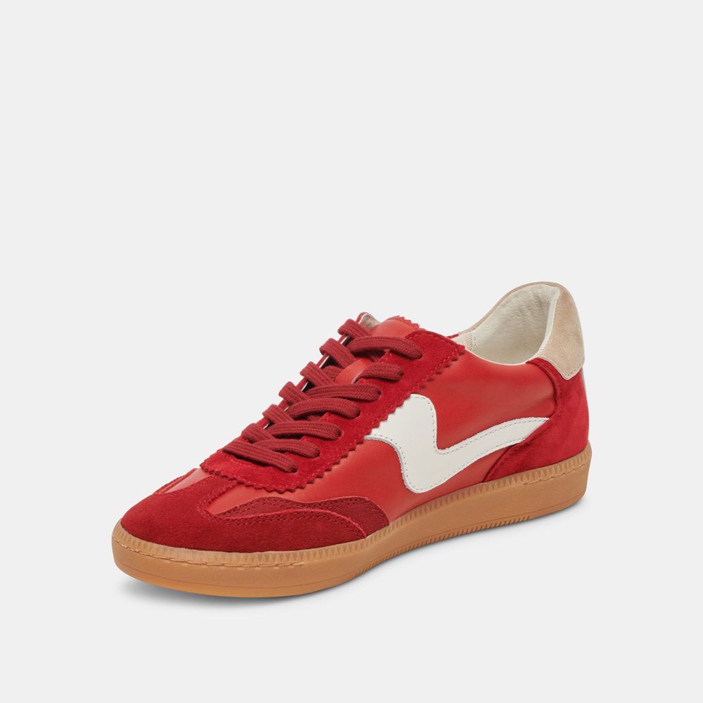 Dolce Vita Notice Suede Women Sneakers Red | US-463178SBF