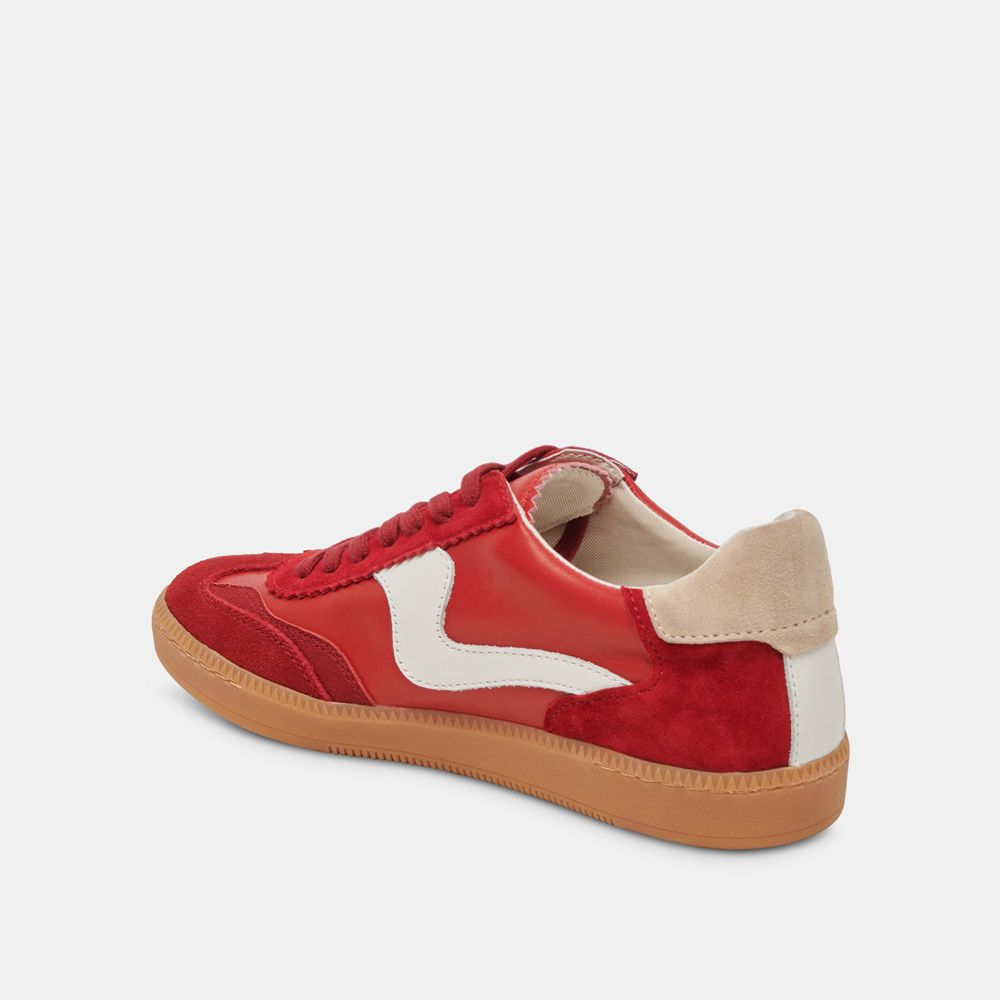 Dolce Vita Notice Suede Women Sneakers Red | US-463178SBF