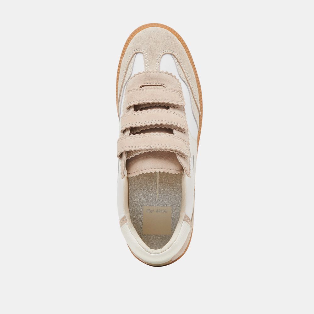 Dolce Vita Notice Velcro Women Sneakers Cream / Multicolor | US-134756EAW