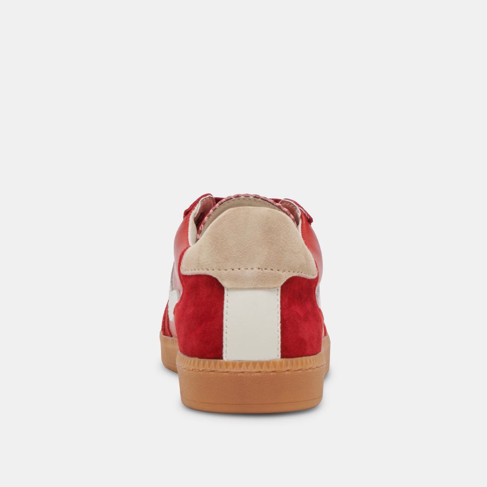 Dolce Vita Notice Wide Suede Women Sneakers Red | US-670894IHK