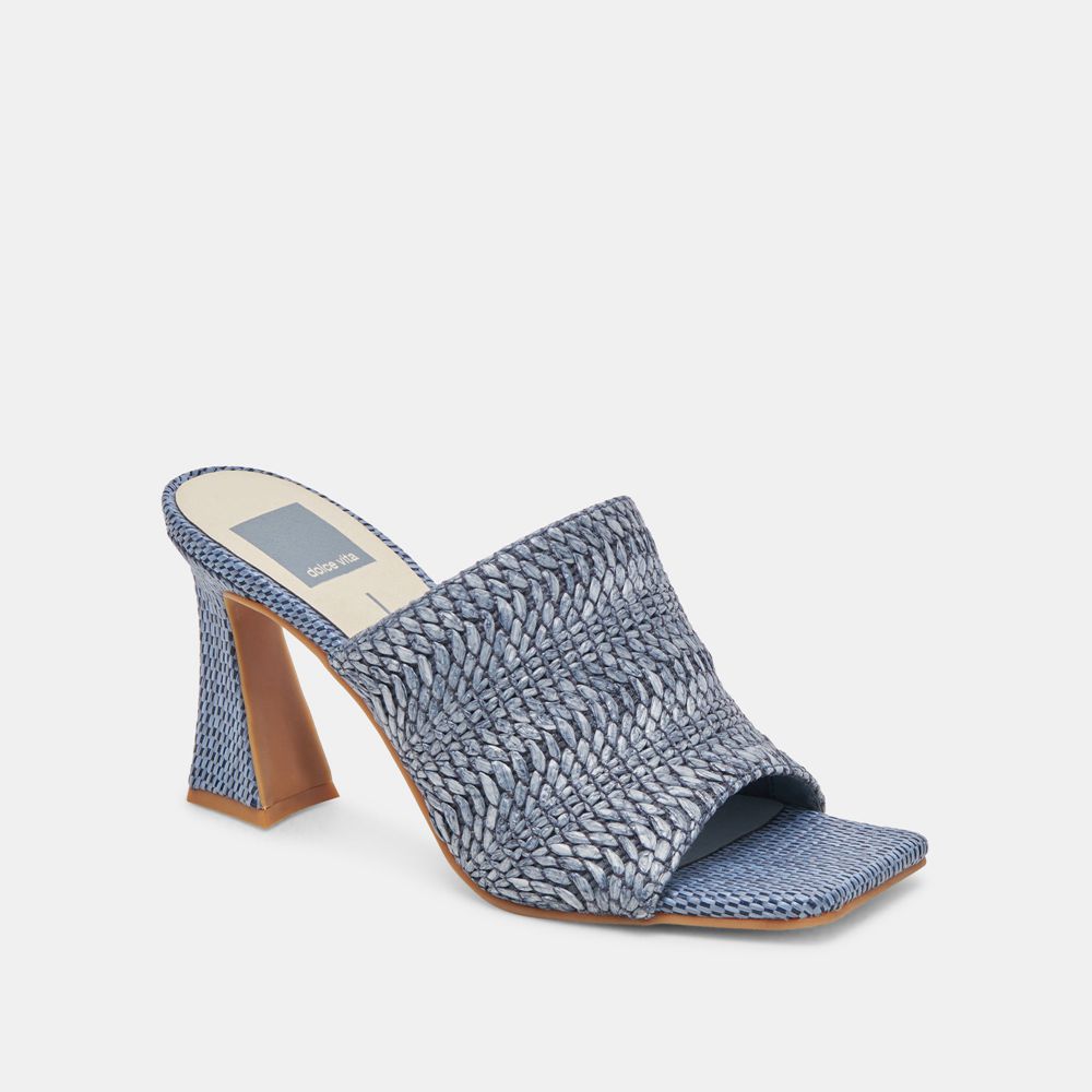 Dolce Vita Novis Woven Women Heels Blue | US-529740JFX