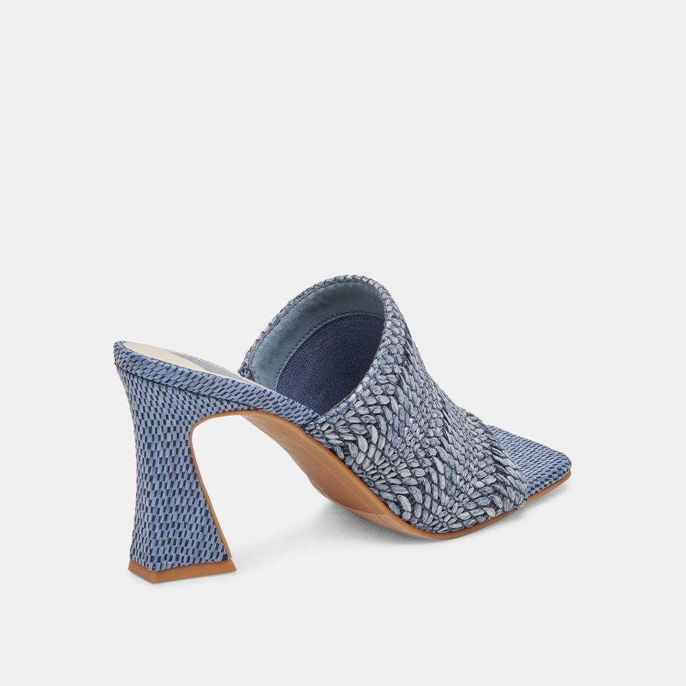 Dolce Vita Novis Woven Women Heels Blue | US-529740JFX