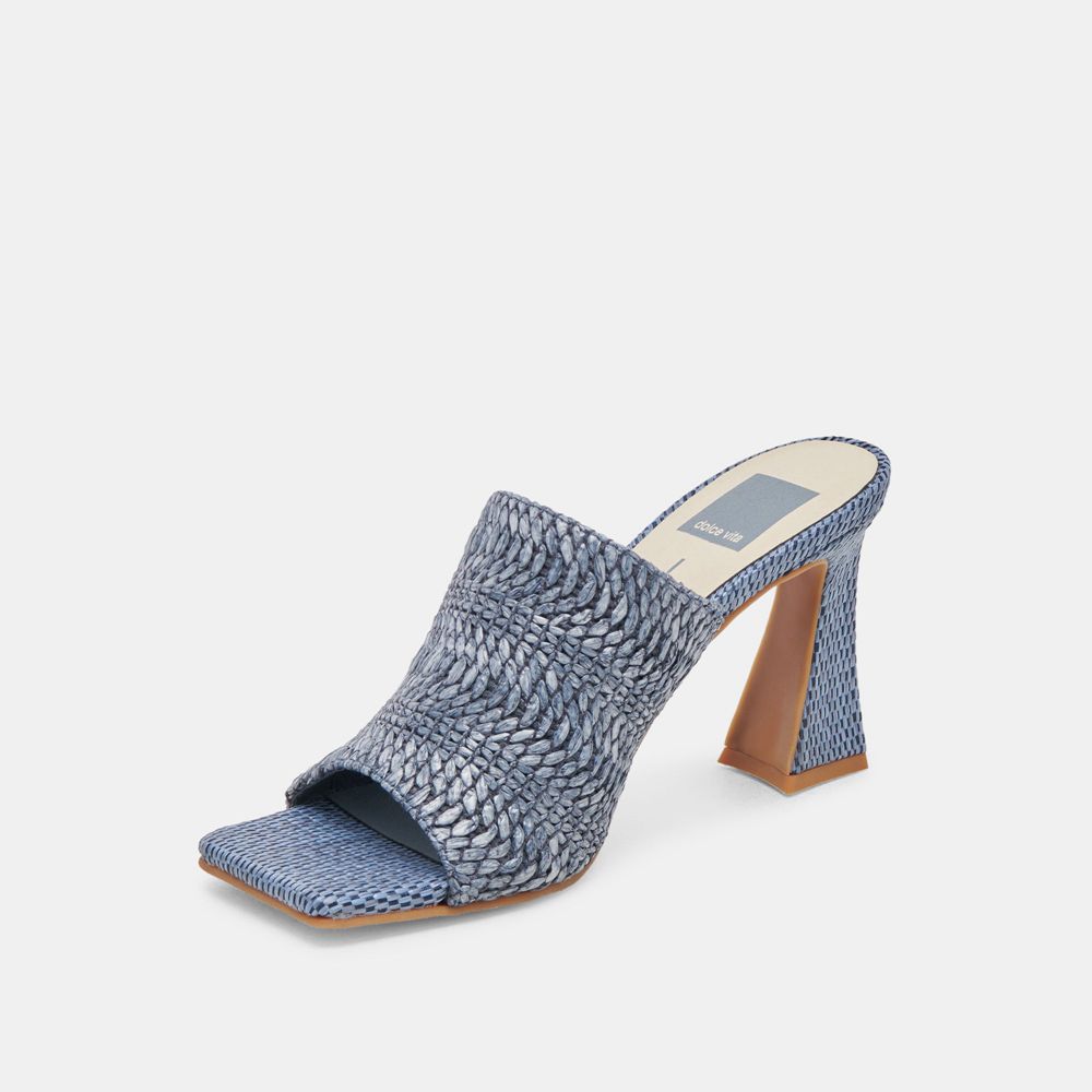 Dolce Vita Novis Woven Women Heels Blue | US-529740JFX