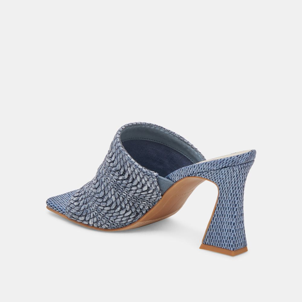 Dolce Vita Novis Woven Women Heels Blue | US-529740JFX